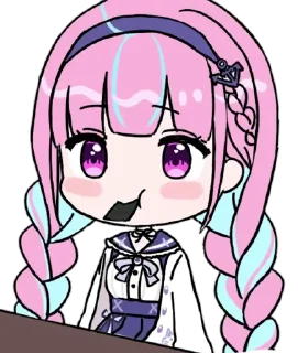 🍙 emoji Minato Aqua ➜ @animee_stickers Telegram sticker 16 of 29