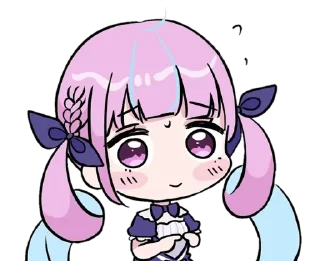 🙂 emoji Minato Aqua ➜ @animee_stickers Telegram sticker 8 of 29