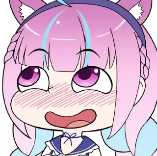 🥵 emoji Minato Aqua ➜ @animee_stickers Telegram sticker 1 of 29