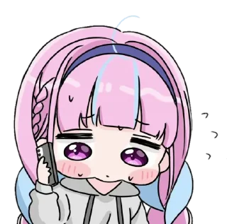 📲 emoji Minato Aqua ➜ @animee_stickers Telegram sticker 5 of 29