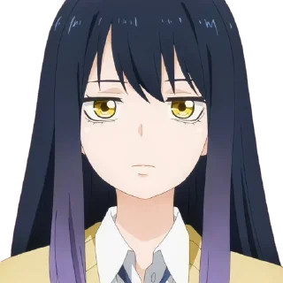 😐 emoji Mieruko-chan • @animee_stickers Telegram sticker 1 of 15