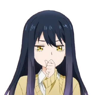 🤔 emoji Mieruko-chan • @animee_stickers Telegram sticker 2 of 15
