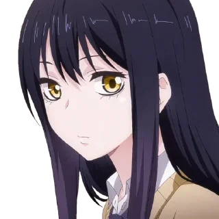 🤔 emoji Mieruko-chan • @animee_stickers Telegram sticker 6 of 15