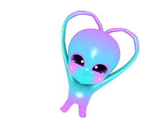 Sticker from Cute Alien Alilalalulu @deazzle