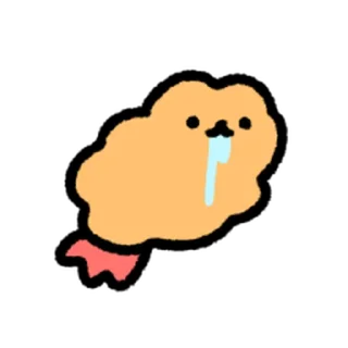 ⭐ emoji cute Fried Shrimp @moe_sticker_bot Telegram sticker 24 of 40