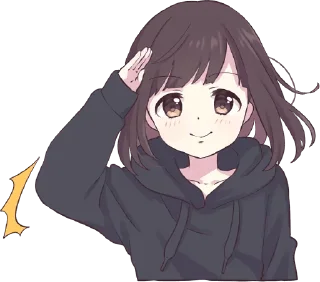 😇 emoji [@AnimeSeriesEngDub] Cute Pack — @stckrRobot Telegram sticker 19 of 89