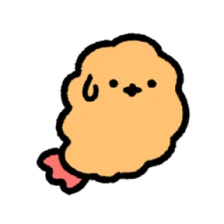 ⭐ emoji cute Fried Shrimp @moe_sticker_bot Telegram sticker 23 of 40