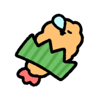 ⭐ emoji cute Fried Shrimp @moe_sticker_bot Telegram sticker 9 of 40