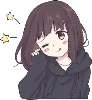 😋 emoji [@AnimeSeriesEngDub] Cute Pack — @stckrRobot Telegram sticker 9 of 89