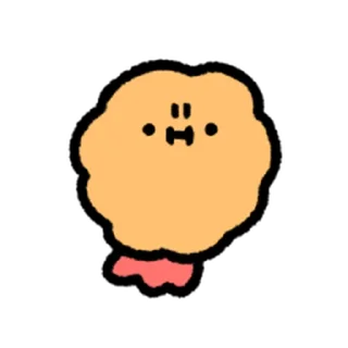⭐ emoji cute Fried Shrimp @moe_sticker_bot Telegram sticker 19 of 40