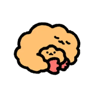 Sticker from cute Fried Shrimp @moe_sticker_bot