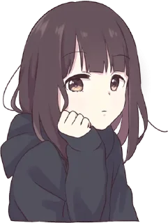 😕 emoji [@AnimeSeriesEngDub] Cute Pack — @stckrRobot Telegram sticker 16 of 89