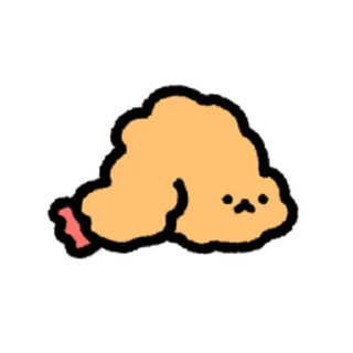 ⭐ emoji cute Fried Shrimp @moe_sticker_bot Telegram sticker 20 of 40