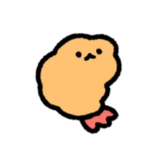 ⭐ emoji cute Fried Shrimp @moe_sticker_bot Telegram sticker 14 of 40