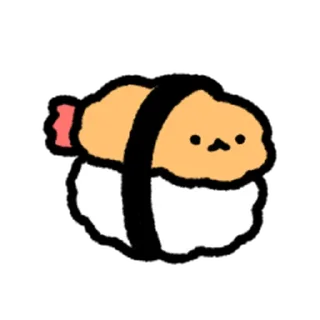 ⭐ emoji cute Fried Shrimp @moe_sticker_bot Telegram sticker 10 of 40