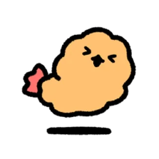 Sticker from cute Fried Shrimp @moe_sticker_bot