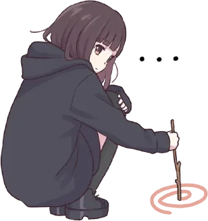😥 emoji [@AnimeSeriesEngDub] Cute Pack — @stckrRobot Telegram sticker 17 of 89