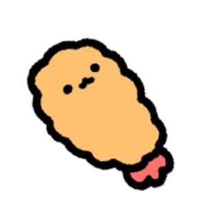 ⭐ emoji move cute Fried Shrimp @moe_sticker_bot Telegram sticker 19 of 40