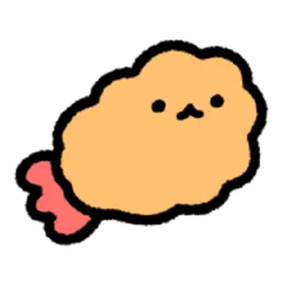 ⭐ emoji move cute Fried Shrimp @moe_sticker_bot Telegram sticker 17 of 40