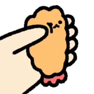 ⭐ emoji move cute Fried Shrimp @moe_sticker_bot Telegram sticker 4 of 40