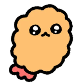 ⭐ emoji move cute Fried Shrimp @moe_sticker_bot Telegram sticker 8 of 40