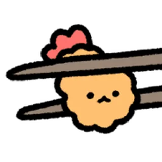 ⭐ emoji move cute Fried Shrimp @moe_sticker_bot Telegram sticker 24 of 40