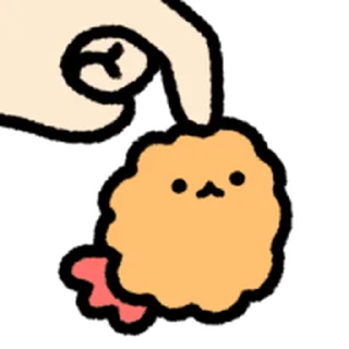 ⭐ emoji move cute Fried Shrimp @moe_sticker_bot Telegram sticker 1 of 40