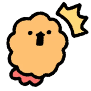 ⭐ emoji move cute Fried Shrimp @moe_sticker_bot Telegram sticker 9 of 40