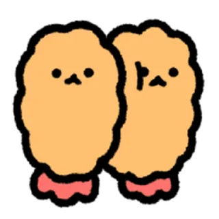 ⭐ emoji move cute Fried Shrimp @moe_sticker_bot Telegram sticker 10 of 40