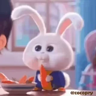 🥕 emoji Cutu rabbit 🐇🐰 ❤ @r_squared_rishabh — @stckrRobot Telegram sticker 24 of 50
