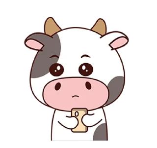 Sticker from Exist cow v2 "id" @deazzle