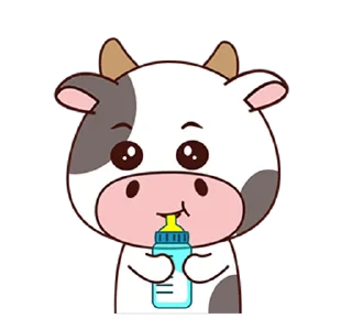 Sticker from Exist cow v2 "id" @deazzle