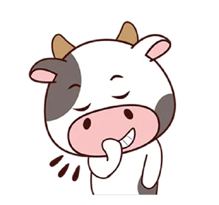 Sticker from Exist cow v2 "id" @deazzle