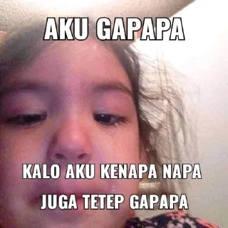 😔 emoji Stiker saya, di larang nyolong Telegram sticker 16 of 47
