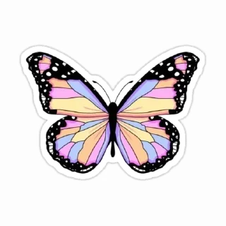 🌟 emoji Butterfly 🦋 ⃝⃪𐏓 :: @MrUnknownS Telegram sticker 18 of 21