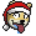 😋 emoji LIHKG Dog Xmas Animated (Unofficial) Telegram sticker 10 of 39