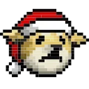 😟 emoji LIHKG Dog Xmas Animated (Unofficial) Telegram sticker 21 of 39