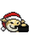 🛂 emoji LIHKG Dog Xmas Animated (Unofficial) Telegram sticker 7 of 39