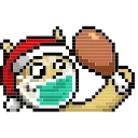 🐓 emoji LIHKG Dog Xmas Animated (Unofficial) Telegram sticker 14 of 39