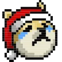 😢 emoji LIHKG Dog Xmas Animated (Unofficial) Telegram sticker 22 of 39