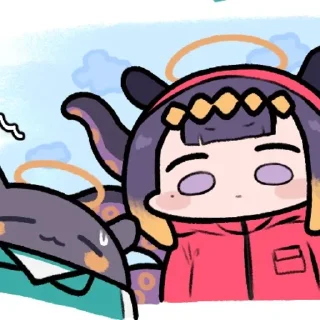🐙 emoji INA Telegram sticker 15 of 39