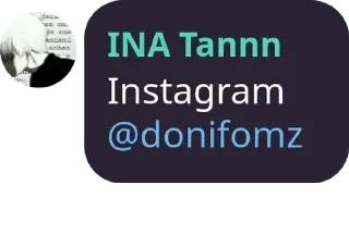 Sticker from INA Tannn