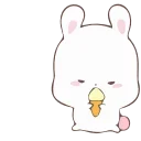 Sticker from 『@stickers_gifs_store』𝗪𝗵𝗶𝘁𝗲 𝗕𝘂𝗻𝗻𝘆 ❤️'s ani-pack by @KazutoSuperb