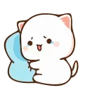 😭 emoji Peach ❤️ Goma 『@stickers_gifs_store』's ani-pack by @KazutoSuperb Telegram sticker 15 of 50
