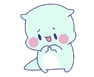 😳 emoji Lovely Dino || @xxyuji Telegram sticker 11 of 16