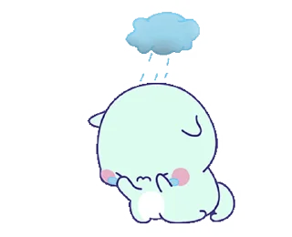 😢 emoji Lovely Dino || @xxyuji Telegram sticker 8 of 16