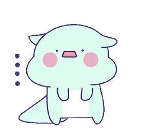 😐 emoji Lovely Dino || @xxyuji Telegram sticker 12 of 16