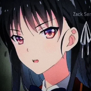 🖤 emoji Suzune Horikita :: @Lunaevanyy Telegram sticker 9 of 30