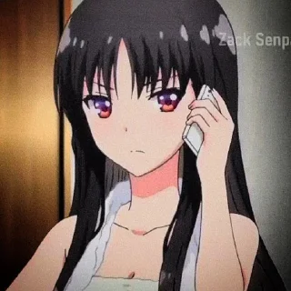 🖤 emoji Suzune Horikita :: @Lunaevanyy Telegram sticker 7 of 30