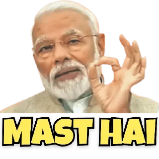 Sticker from Modi ji
